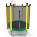 Enclosure SereneLife Green Net Trampoline Jump Outdoor with Rectangle 10FT 5FT Trampoline,