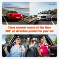 GPS with Inside 64G Cam 1080P and Dash Front 3 Camera Vehicle