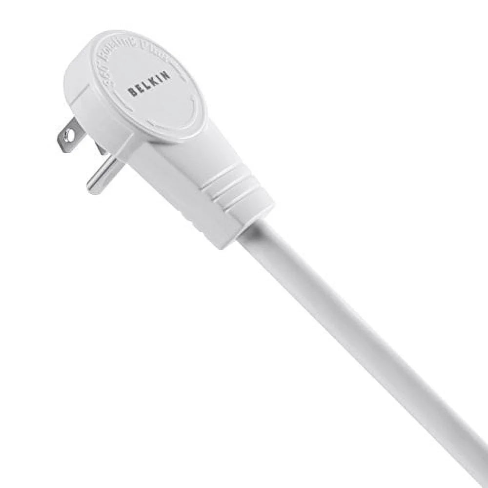 Strip Surge Power 2.5ft 555 with Cord, Commercial Joules,White Protector 6-Outlet Belkin