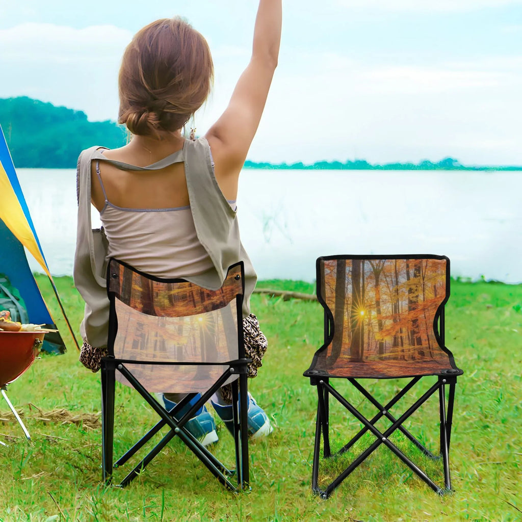 Support Leaves Bag with 220LBS Chair Lawn Autumn Chair Chair Camping Portable Forest Chair Outdoor to Folding Beach Carry Fishing