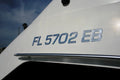 Numbers Series Font Jetski Registration Style Decal Domed/Raised (16 Plain & - Chrome/SURF Pcs) Boat