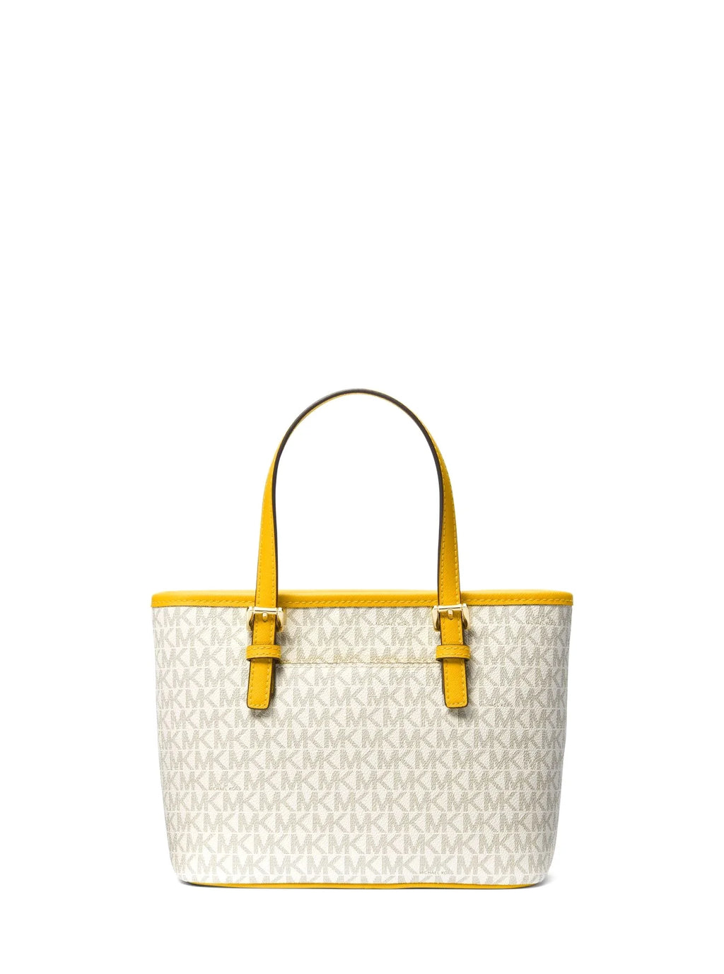 Michael Bag Logo Set Women's (Jasmine Kors Extra-Small Jet Travel Yellow Tote Multi) Top-Zip