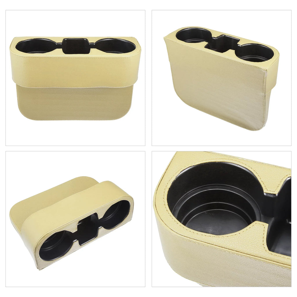Car Car Cup Pocket Storage Gap Seat Box Multi-function Holder Side Beige Filler Seat Console Organizer