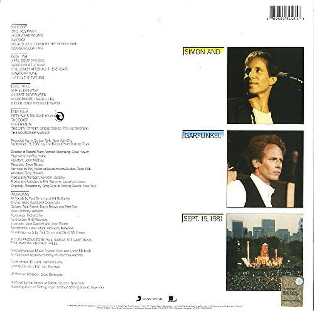 Central In Garfunkel Park Simon - - Vinyl (Live) Concert &