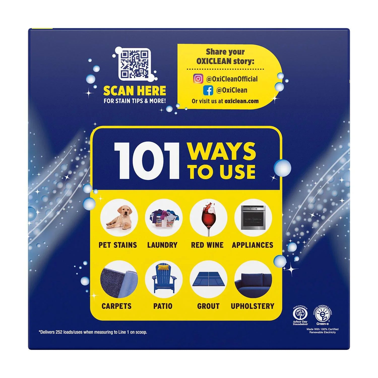Remover, Efficiency Max OxiClean 252 Stain Loads