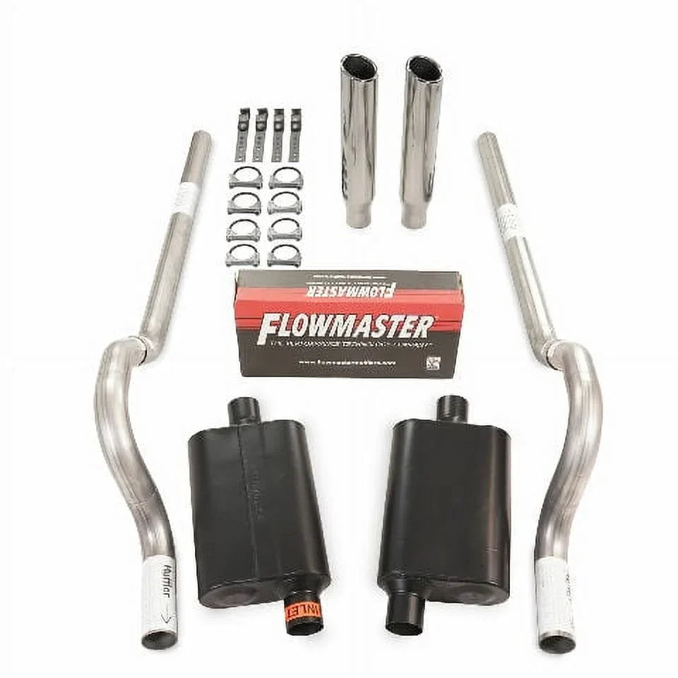 Super Kit Dual Exit Car Rear 62-74 Body RC Flowmaster 44 B Mopar Exhaust 2.5"