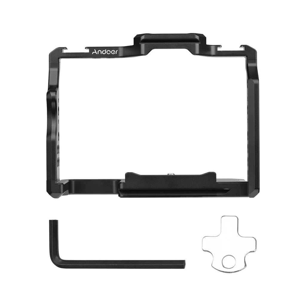 Alloy Inch for with Dual A7R A7R 1/4 Cold Sony Replacement III/ II/ A7S Cage Video Threads Andoer Shoe Numerous Aluminum II A7IV/ Cage Mounts Camera A7III/ A7II/