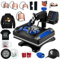 15 x Banner Printer, Pillow, T-Shirts, 1, Canvas Printer Away LCD Blue 12 Transfer Inches in Sublimation 360 Bag, 8 Digital for Control Swing Transfer Vinyl Printing, Precise Heat Press Machine