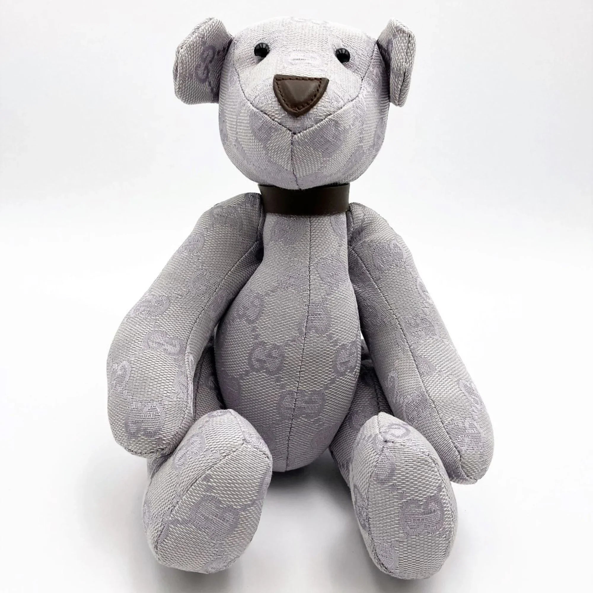 Brown Purple x Canvas Ladies Gucci Kids Pre-Owned Plush GG (Good) GUCCI Interior Bear Toy