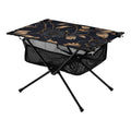 Beach Outdoor Flower Table Travel Bag Storage Fishing Table Camping for Picnic Table with Compact BBQ on Portable Folding Black