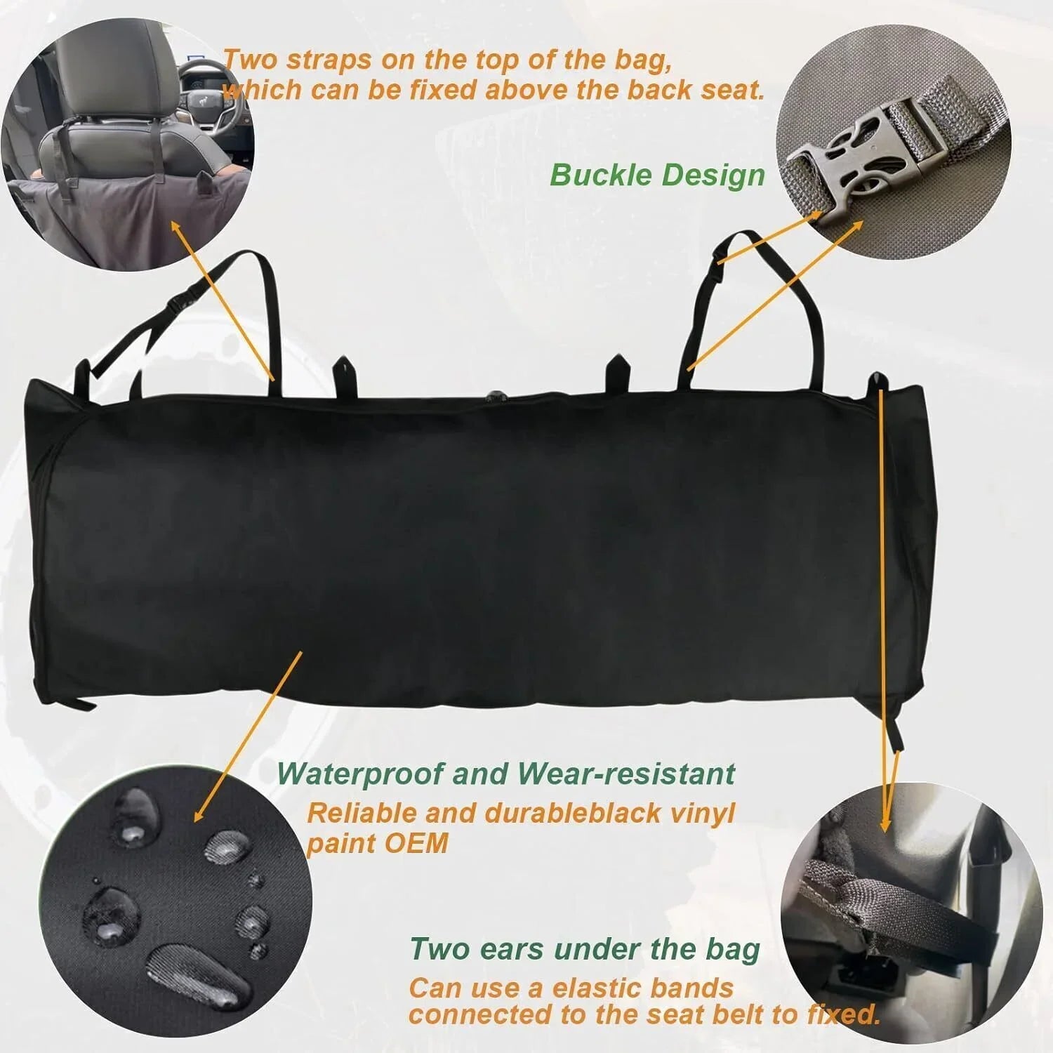 4 Window Storage 2021-2023 Bag Door Bronco Organizer Soft Black Portable For Top