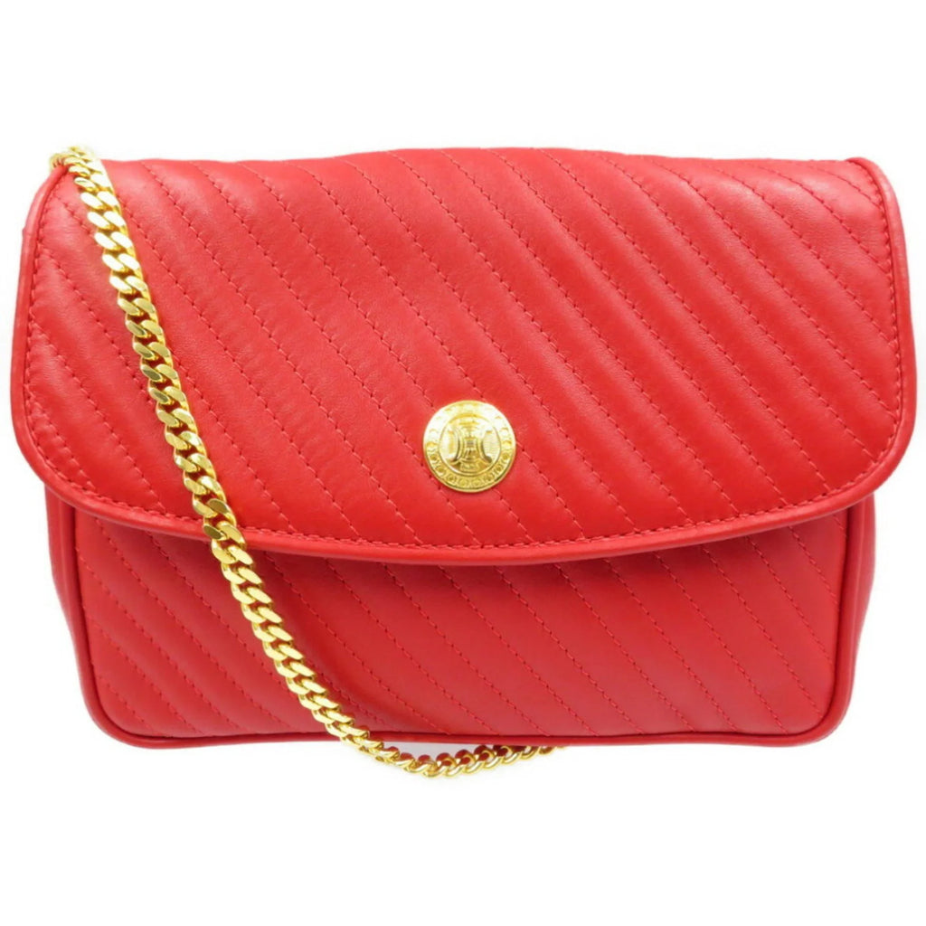 red Pre-Owned Celine (Good) bag leather shoulder chain