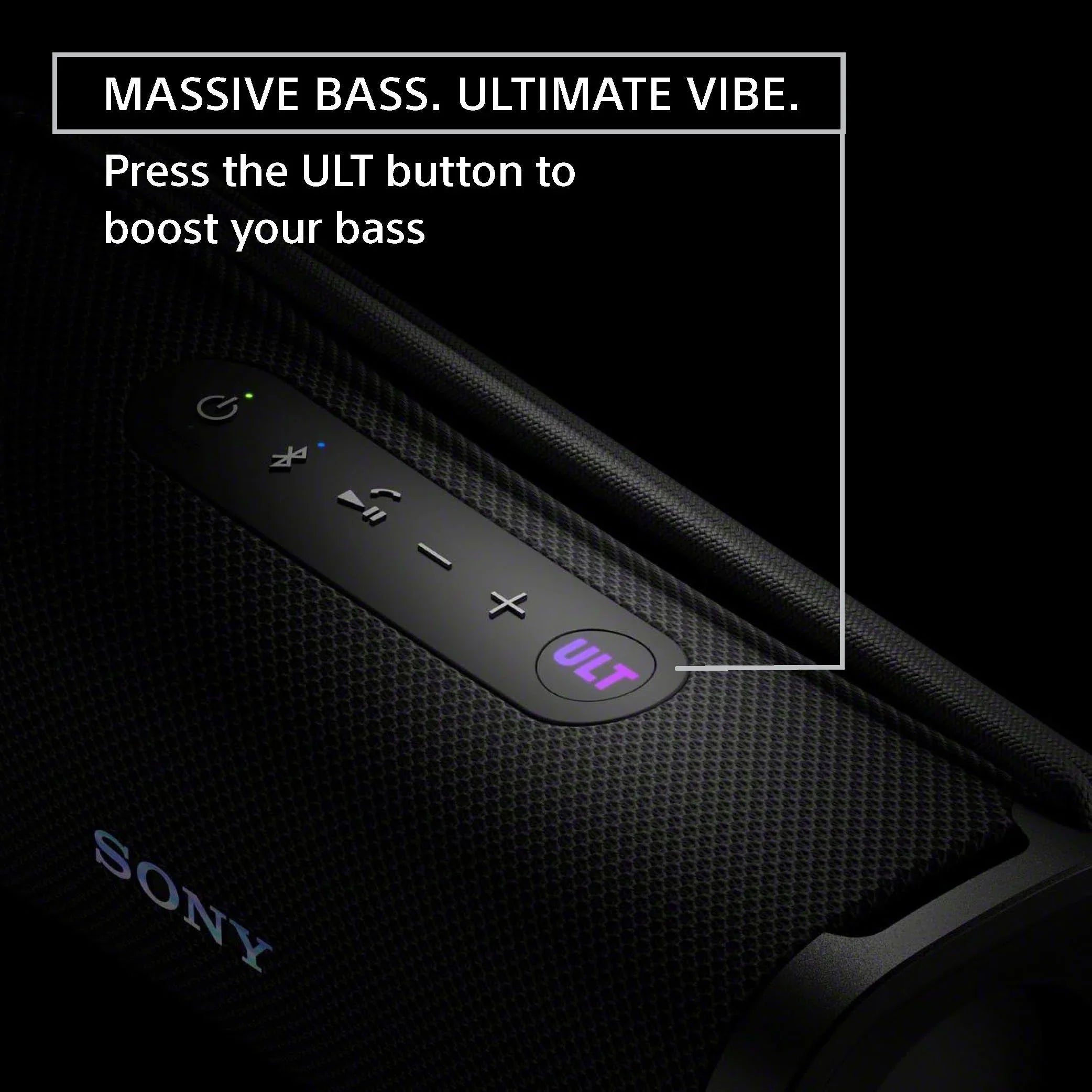 Ultra Bluetooth and Black Waterproof, 1 Rustproof - Shockproof ULT Speaker, FIELD Portable Dustproof, Compact Sony Wireless IP67