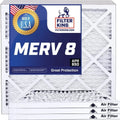 A/C Size: 4-PACK | x Filter | Air 52 23 MADE 8 King x MERV HVAC | 23x52x1 Filter Pleated Furnace Actual .75" | USA IN Filters