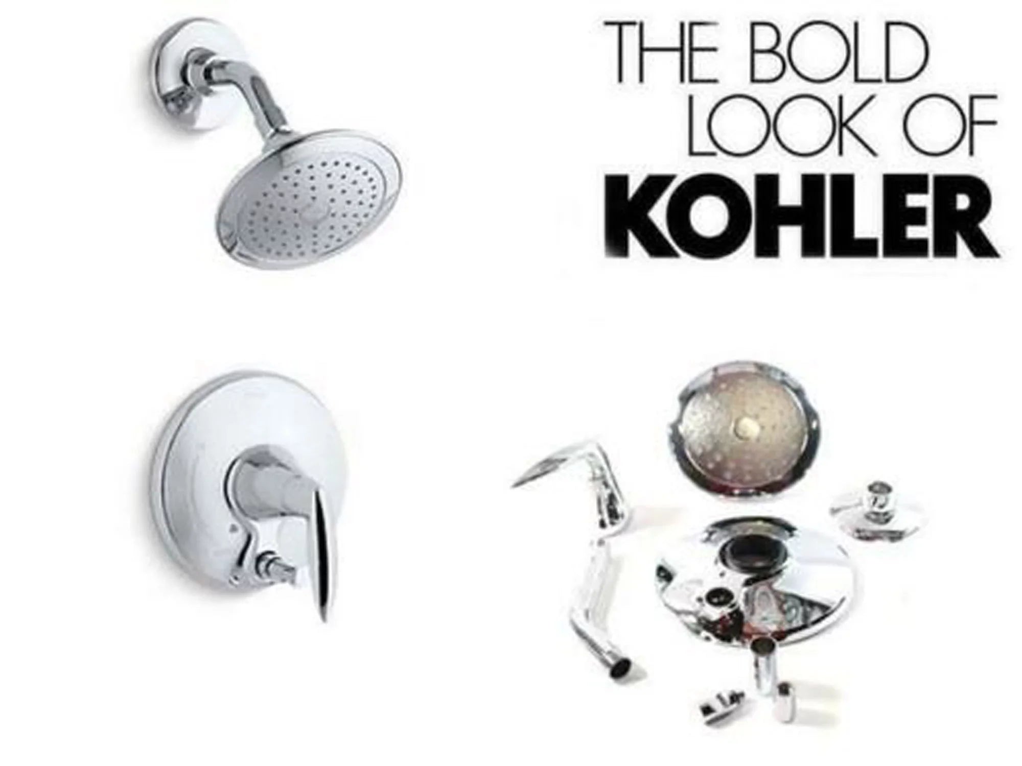 Polished Trim KOHLER Alteo with Push-Button T45108-4E-CP Shower Diverter Chrome