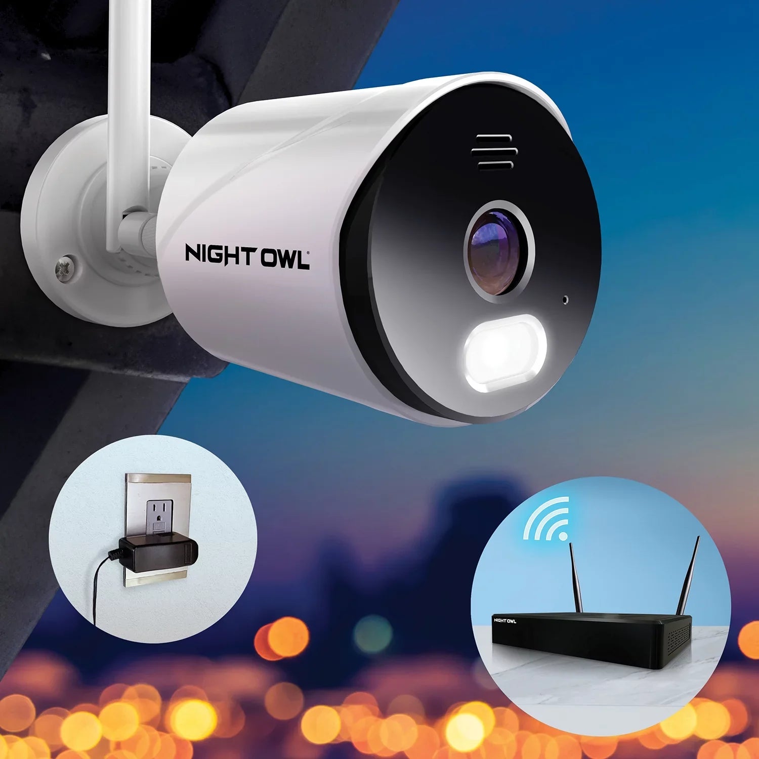 Wi-Fi Owl Cameras Night 1TB Drive NVR Channel with 4K Spotlight Wi-Fi 1080p 10 4 IP HD Hard and