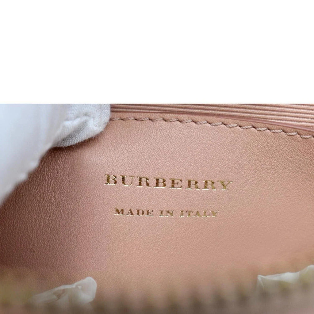 Knight Light Bag Pink Camera Check Link Crossbody BURBERRY Pre-owned 1983