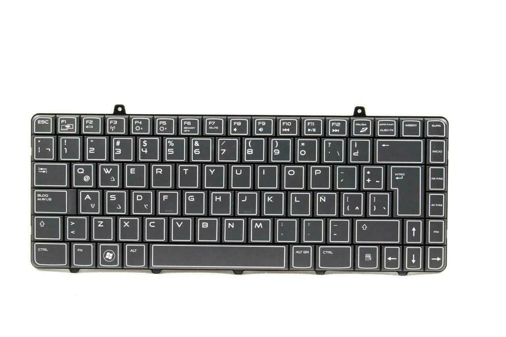 Dell DN229 Pre-Owned Spanish-Latin Laptop Alienware PK130BB1A16 Keyboard - Like New M11X