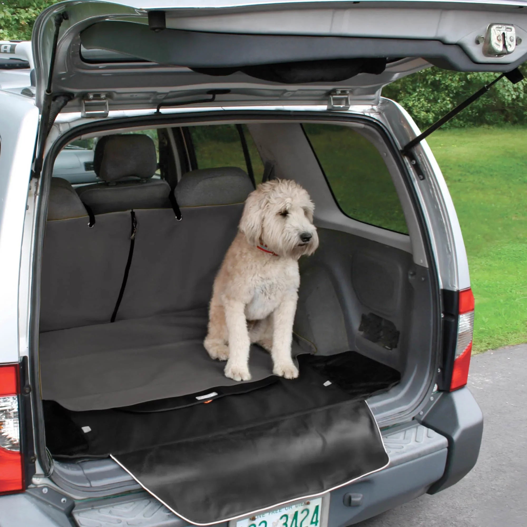 Liner, Resistant, for (Charcoal Cars, Cargo Storage Bumper Trunk Car Protection, Kurgo Flap Trucks Grey) Dogs, Extra Water Cargo Pet For Pockets, for Cover, SUV, Cape