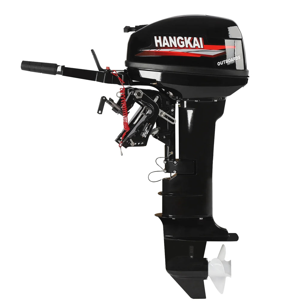 Engine 2 246cc Cooling Alloy Water Wuzstar 18 Aluminum w/CDI Long Motor HP System Shaft Boat Fishing Outboard Stroke Motor, Boat