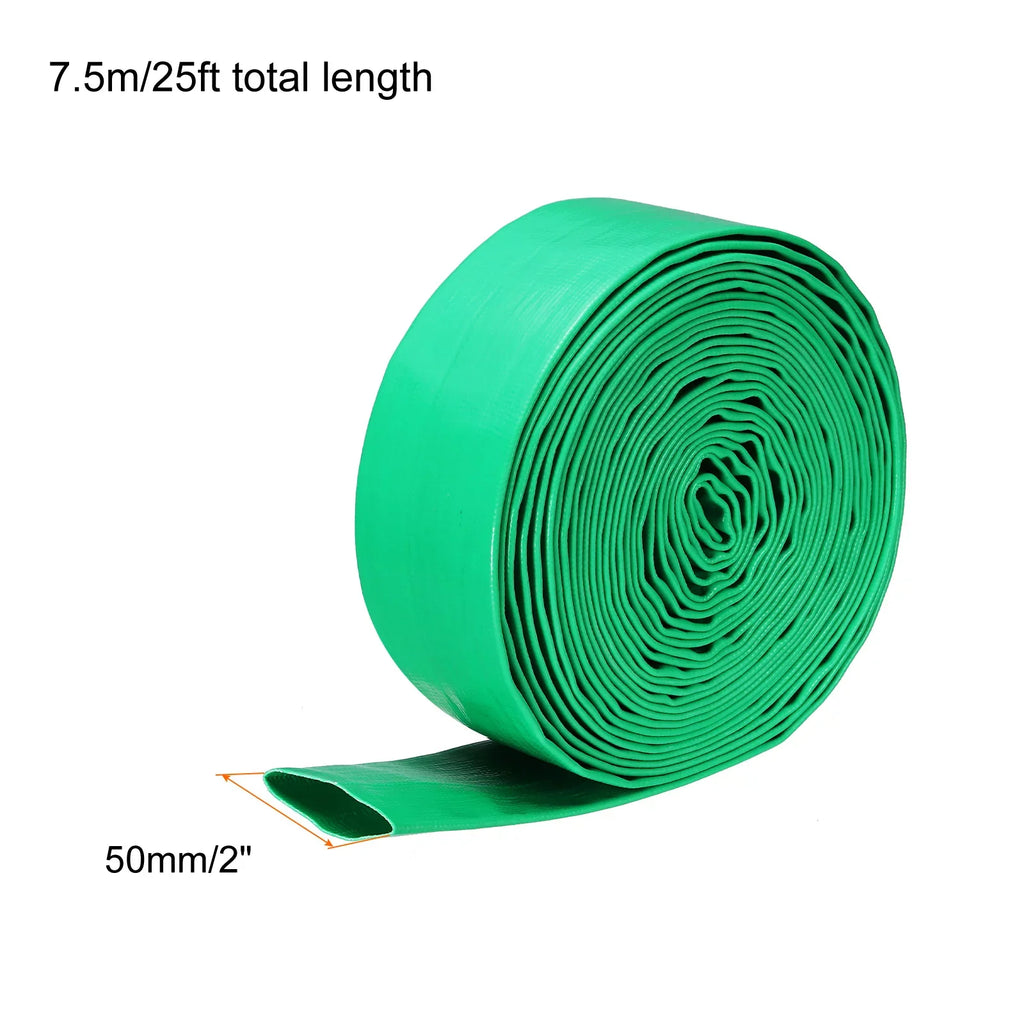 for 2" Reinforced High Swimming Hose Hoses Pool Backwash Pressure 0.3MPa 25ft PVC Dia Discharge