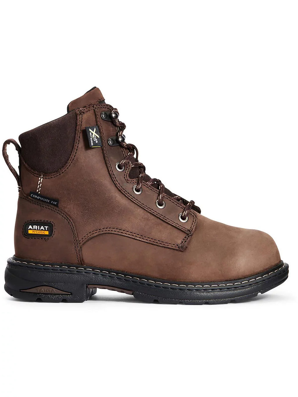 Casey Brown 6" Internal Toe Metatarsal - 10033995 Composite Oily Work WORK OILY Guard Distressed ARIAT Womens Boot