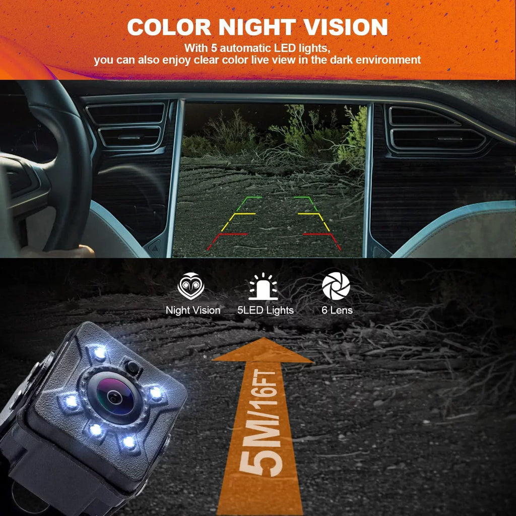 Yuwei CM019, Backup Vision CVBS License Camera Camera, 720P/ Angle Night Plate reversing View 140¡ã Image Perfect Rear