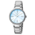 Quartz Silver Made with Bracelet Womens Blue Ferre Dial Watch Milano Swiss