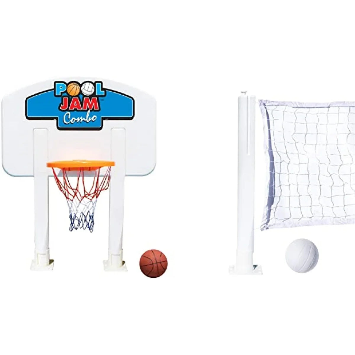 Volleyball - White Combination Basketball Pool Blue Game Above Ft. Swimline and 30 and Ground