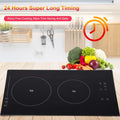 Vertical Cookware Cook, | Cooktop 110V Ceramic 2 for Countertop Simmer, Burner Stove Electric Top Most Steam, WAASOSCON Glass Induction and Fry Portable Burner Induction Slow |