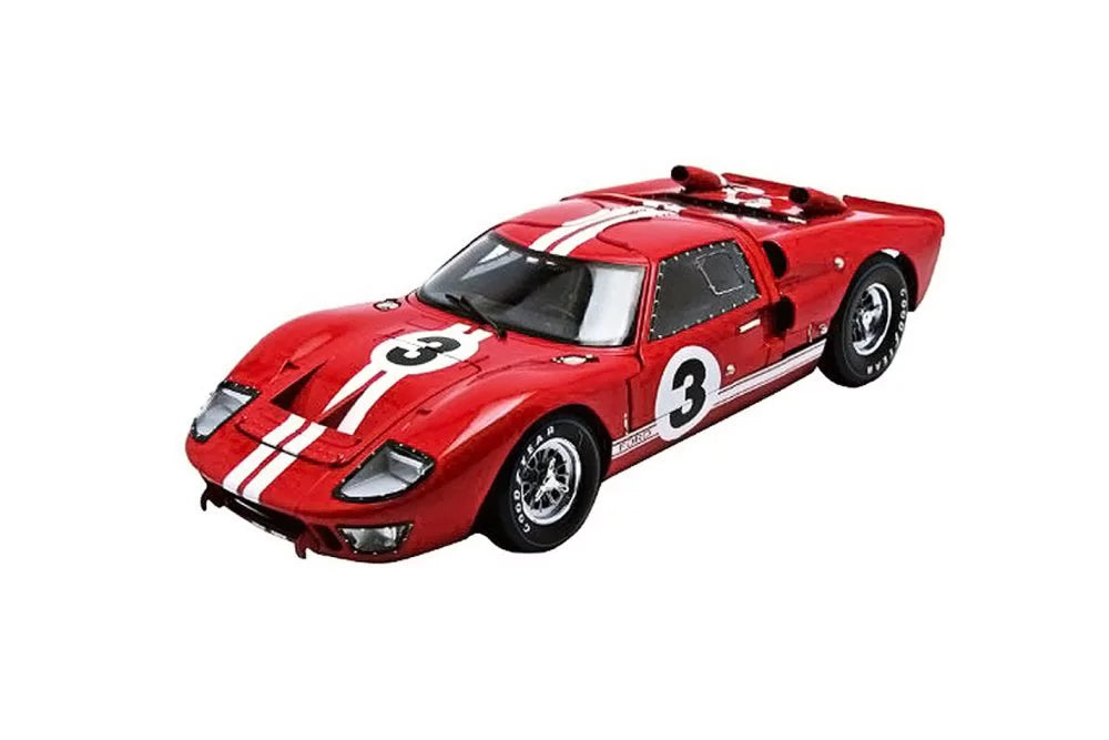 #3, SC406R 1966 Red Case GT-40 1/18 Collectibles Car - - Car Le Diecast - w/Display Mans Ford II Shelby scale MK Diecast