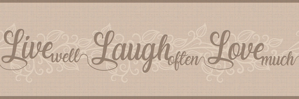 Self Dundee in Wallpaper Live, 7 Retro Deco ft Sepia, - Peel Beige Stick 15 Love, Laugh, and Adhesive Border x