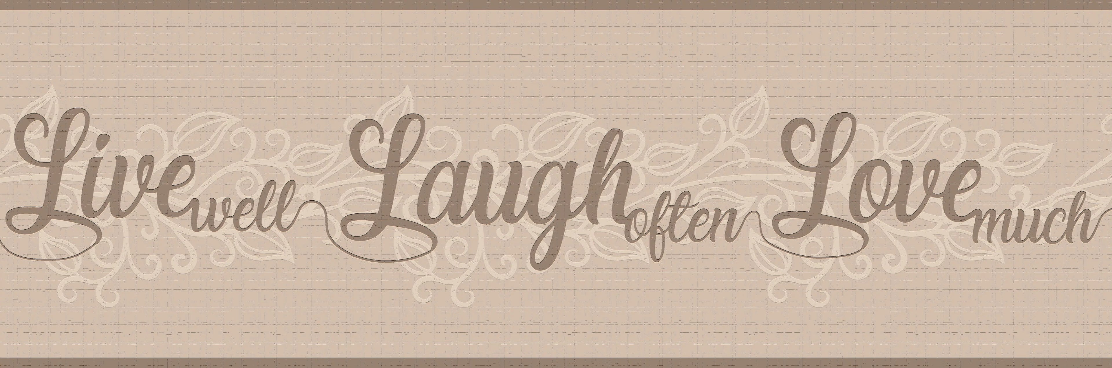 Self Dundee in Wallpaper Live, 7 Retro Deco ft Sepia, - Peel Beige Stick 15 Love, Laugh, and Adhesive Border x