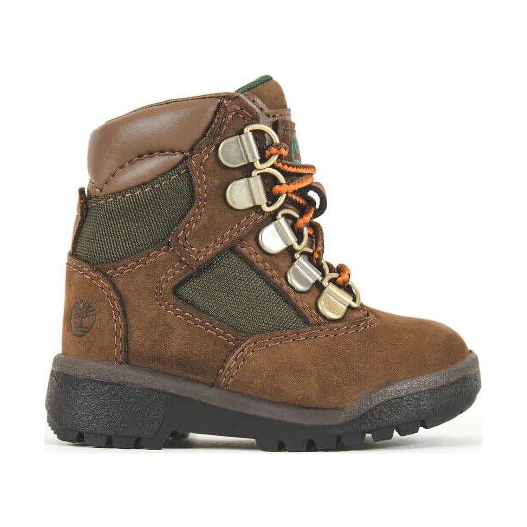 Nubuck/Green Leather (4.5C) Inch Timberland Toddler 6 Boots TB044892 HS2659 Field Brown