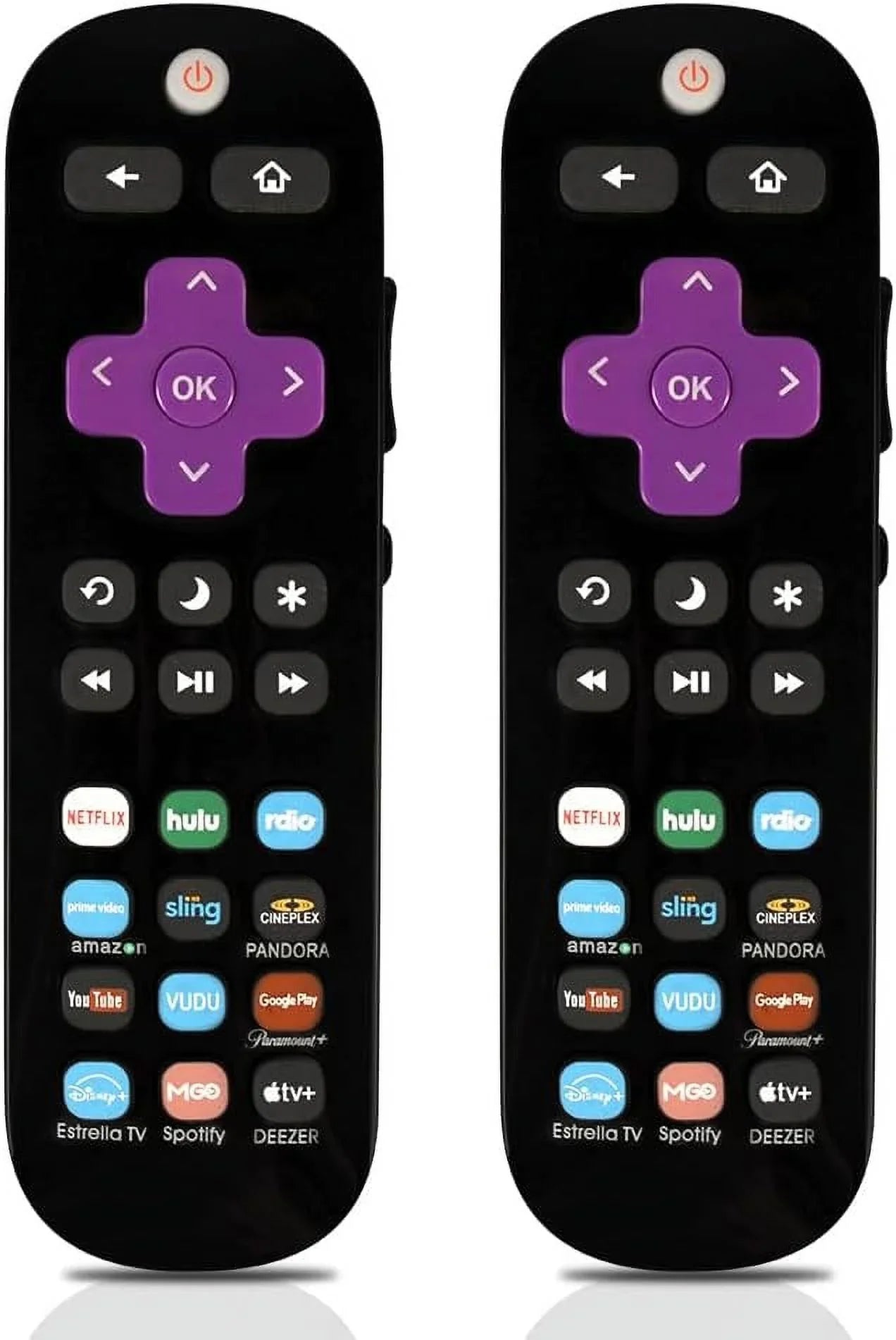 TV/Philips Applicable Roku Replace TV/Hisense TCL Universal of TV/Sharp TV/Onn Pack 2 Remote for TV/Westinghouse