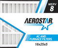 16x25x5, Box MERV Replacement 8, Air 16x25x5 Aerostar of 2 Filter, Air Bear Pleated