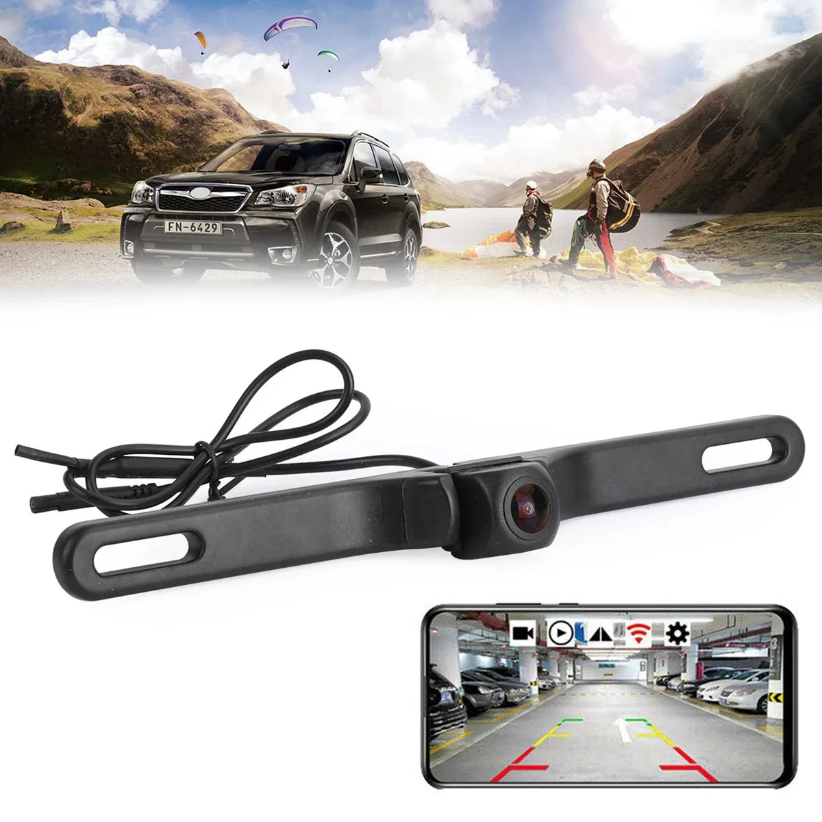 170 For Cam iPhone Camera Backup Rear Car View WiFi Android Wireless Fit