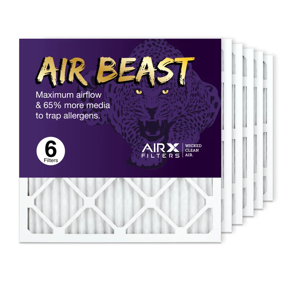 Filters Air 11 Air in 20x20x1 Furnace 6-Pack Pleated HVAC AIRx Beast Made the MERV Filter, Air AC USA Filter