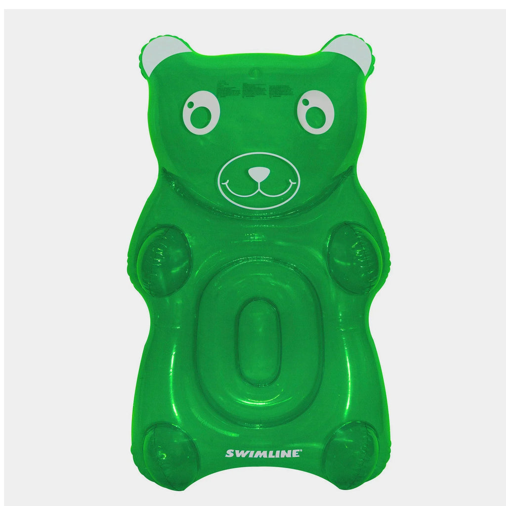 60" Green Pool Swimming Bear Float Gummy
