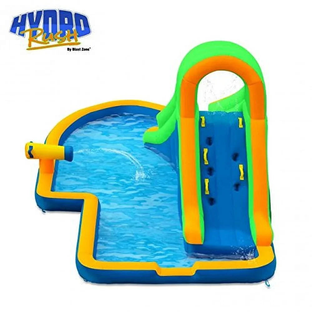 19' Water Zone Slide Blast Hydro Inflatable Rush