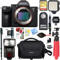 Memory a7III Accessory Bundle 24.2MP Frame Sony Body a7III Camera & Lens Full Interchangeable Mirrorless Flash 64GB +