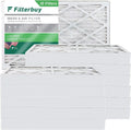 8 MERV 10x25x4 Filterbuy Pleated Filters Air Furnace AC HVAC (12-Pack)