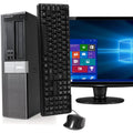 Monitor, New) RAM, Windows - PC, 250GB Dual-Core Optiplex USB WIFI, and DELL 980 Home, Desktop Computer Like HDD, i5, Keyboard (Used DDR3 Mouse 10 Intel DVD, 4GB 19in