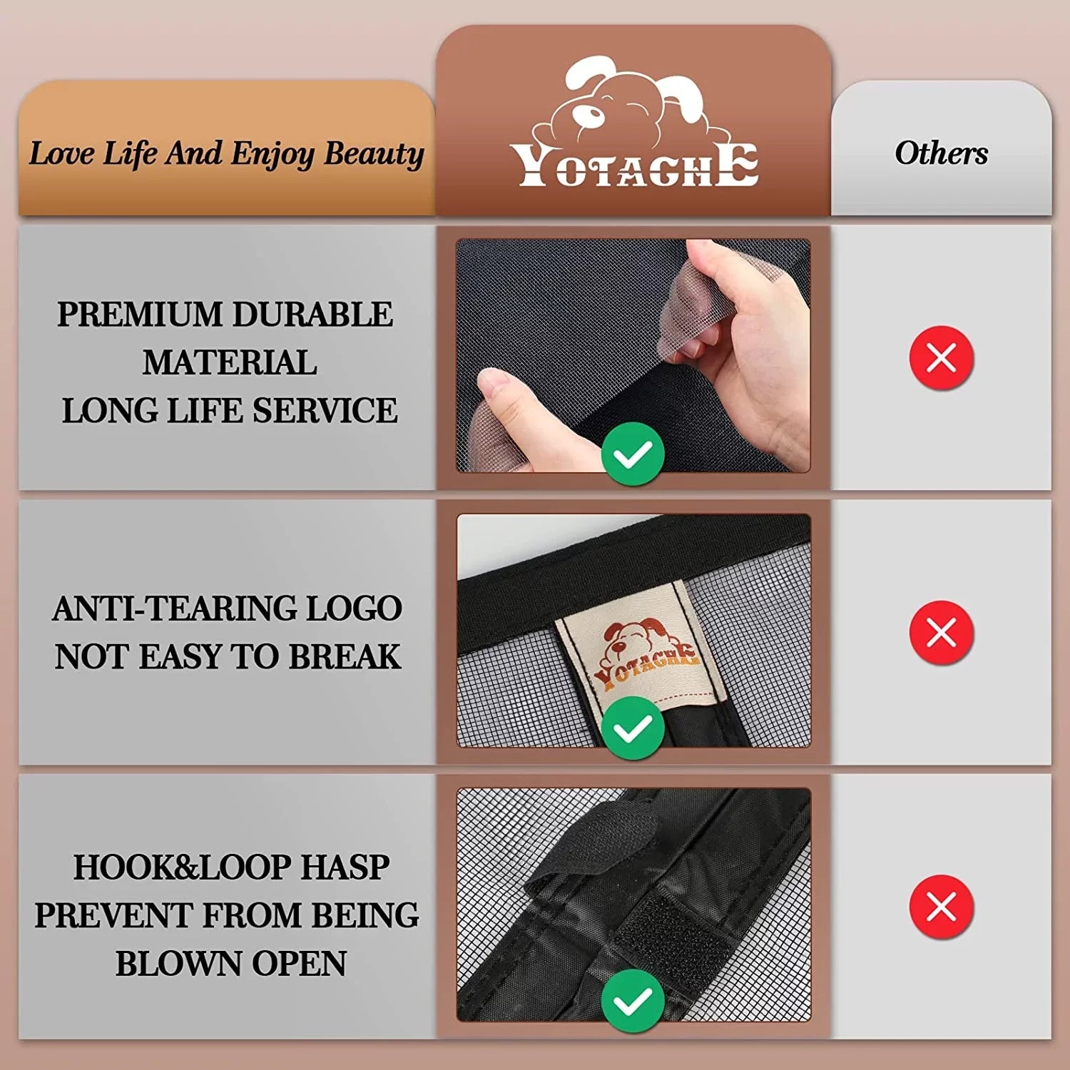 Door x Screen Heavy Door Screen Black Magnets 36 Fits Size 96, Air 97" Size 96" Yotache Fits Enjoy Door Doors x 36" Duty 38" x Size with Screen Fresh
