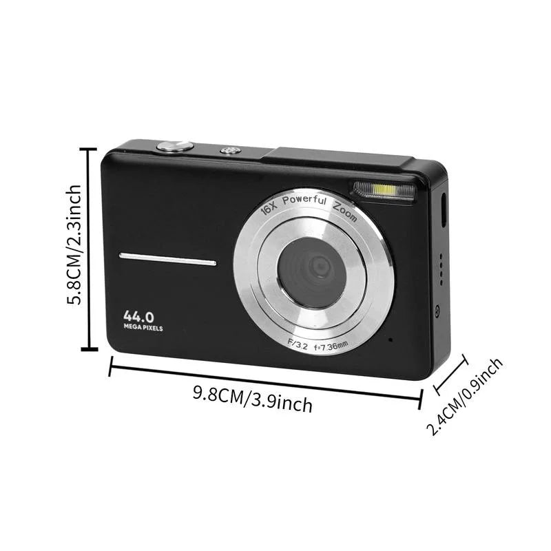 & Digital 1080P for Gift, f=7.36mm), Card, Camera Digital DC403 16X 1 Zoom Recording P Compact Piece Festival, Digital?Cameras, 32G Music Camera?for?Mother's Day Ff(F/3.2, Memory 44MP Multi-functional