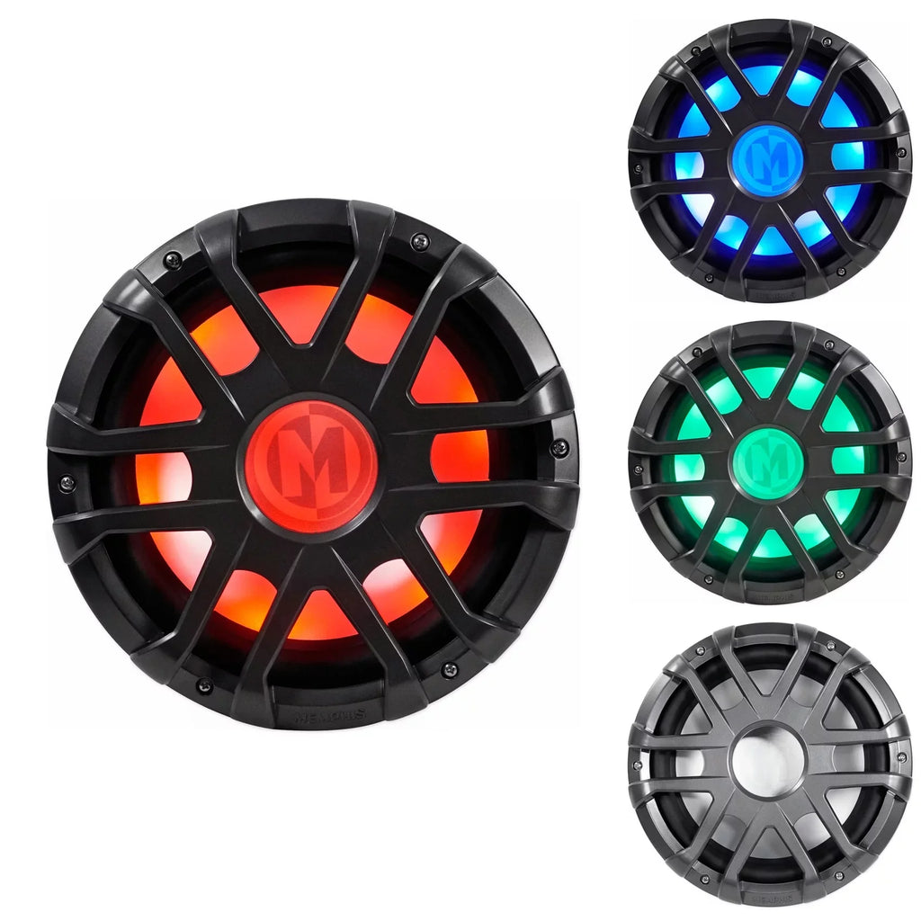 Sub LED Audio Watt 4-Ohm Marine Memphis Subwoofer Boat 500 MXA1244 Dual 12"