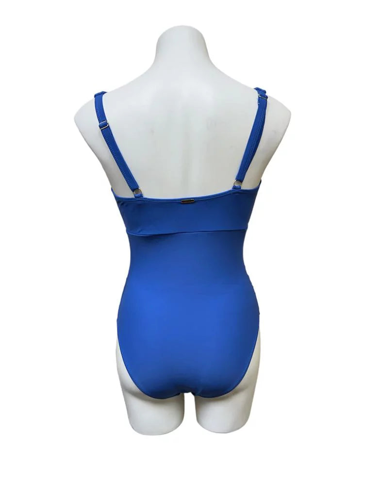 Sweetheart Tie Miller BLUE One Nicole YONDER Center Piece US Small Swimsuit,