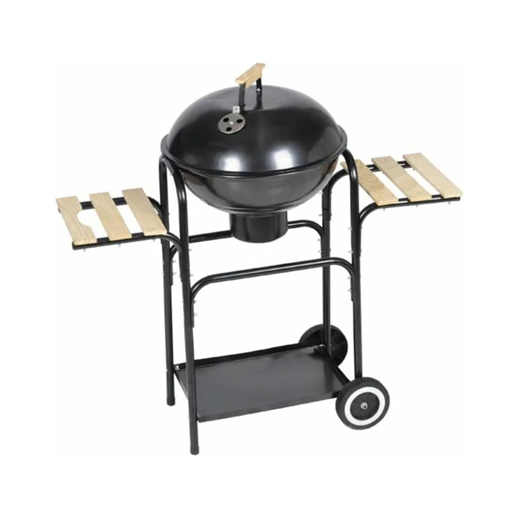 Dcenta Working Camping Picnic, Tables with Stand BBQ 38 Barbecue Smoking, Grill Garden, Party, Hiking, Steel and Wheels for Side Height Cooking, Patio 2 Charcoal Grilling, Inch
