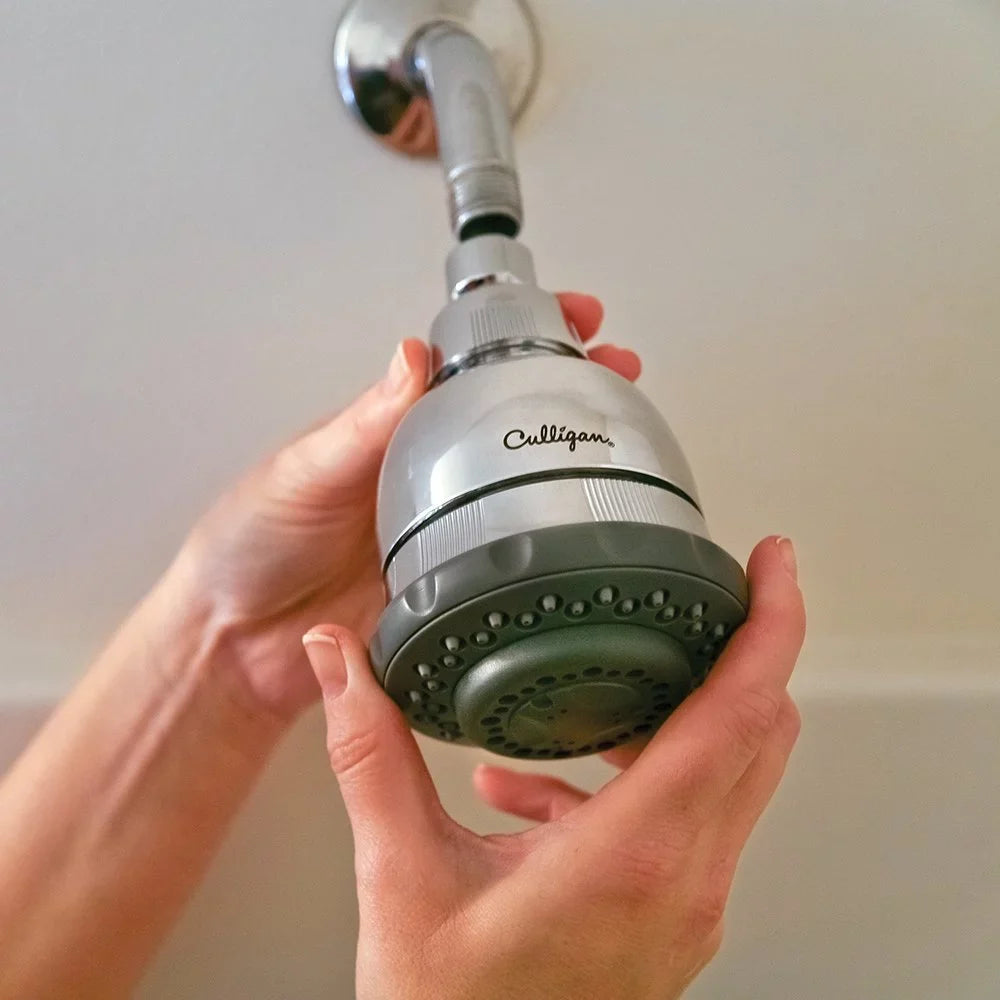 Head Chrome Wall-Mounted WSH-C125 Shower Filtered Finish Culligan Massage, with