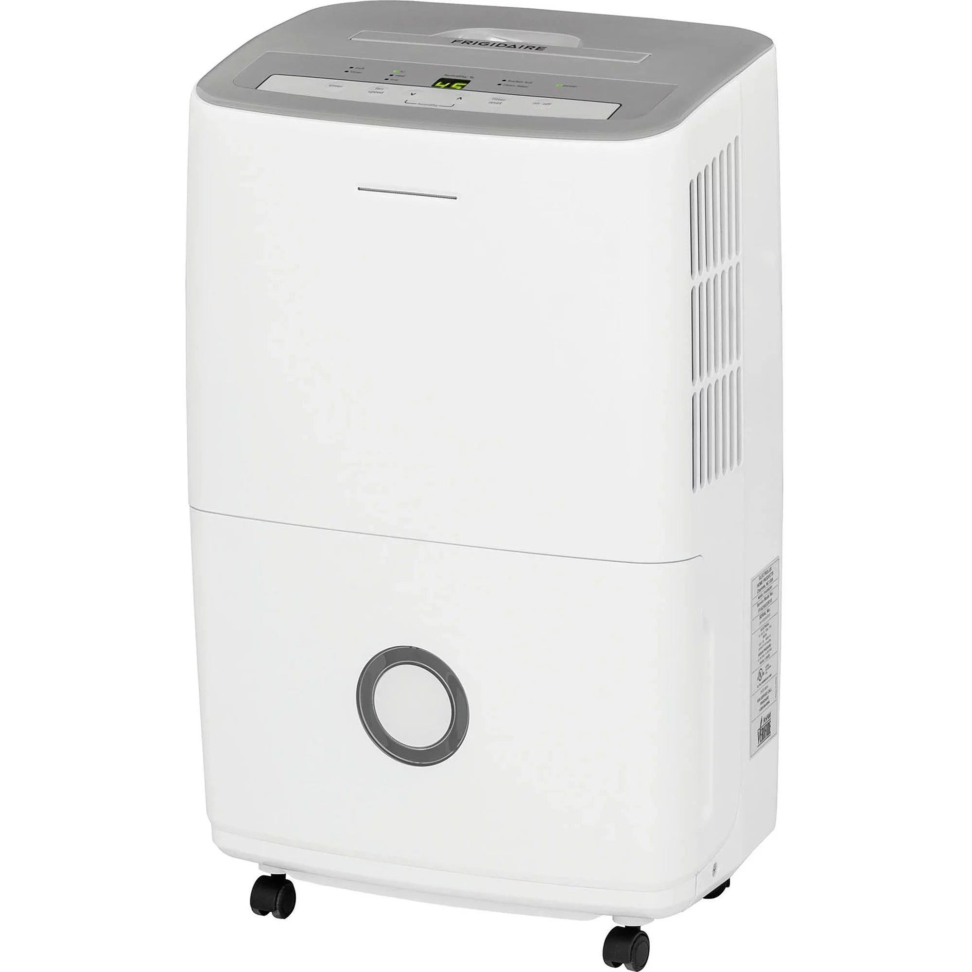 Dehumidifier Effortless 70-Pint Control, White w/ Humidity Frigidaire